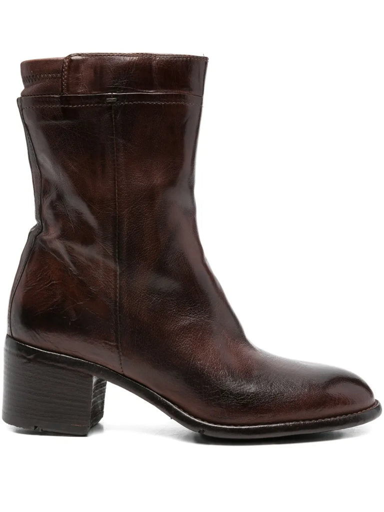 Bota Marrón Tacón Medio