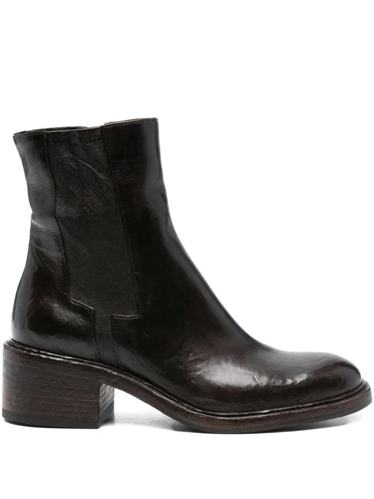 Bota Marrón Tacón Medio