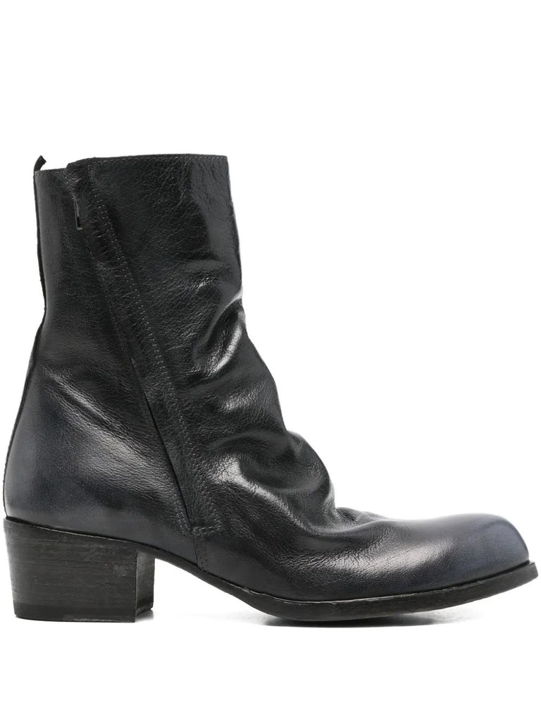 Bota Azul Tacón Medio