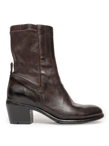 Bota Tacón Medio Marrón