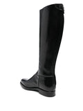 Bota Caña Alta Plana Negra