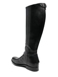Bota Caña Alta Plana Negra