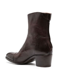 Dark Brown Mid Heel Boot