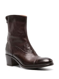 Dark Brown Mid Heel Boot