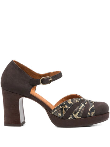 Zapato Grafito - Marrón Plataforma