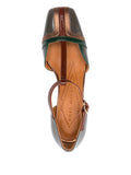 Zapato Gris - Bronce Tacón Medio