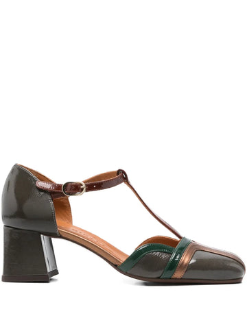 Zapato Gris - Bronce Tacón Medio