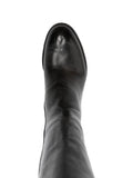 Bota Caña Alta Tacón Medio Ebano