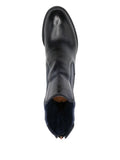 Bota Azul Oscuro Tacón Medio