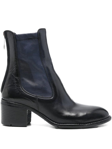 Brauner Stiefel mit mittlerem Absatz