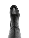 Bota Caña Alta Tacón Medio Negra