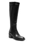 Bota Caña Alta Tacón Medio Negra