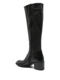 Bota Caña Alta Tacón Medio Negra