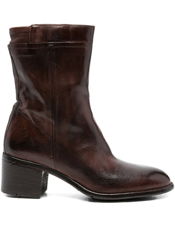 Bota Marrón Tacón Medio