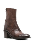 Bota Azul Oscuro Tacón Medio