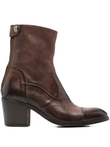 Bota Azul Oscuro Tacón Medio