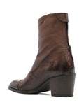 Bota Azul Oscuro Tacón Medio