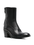 Bota Azul Oscuro Tacón Medio