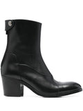 Bota Azul Oscuro Tacón Medio