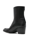 Bota Azul Oscuro Tacón Medio