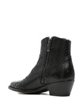 Bota Negra Tacón Bajo