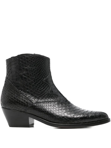 Bota Negra Tacón Bajo