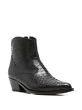 Bota Negra Tacón Bajo