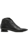 Zapato Abotinado Negro Plano