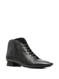 Zapato Abotinado Negro Plano