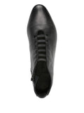 Zapato Abotinado Negro Plano