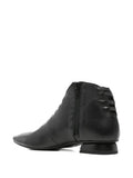 Zapato Abotinado Negro Plano