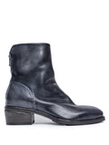 Blue Mid Heel Boot - Black
