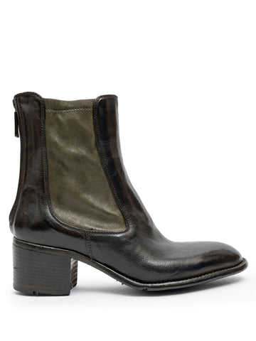 Brown Mid Heel Boot