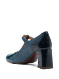 Blue Heeled Shoe