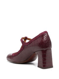 Burgundy Heeled Shoe