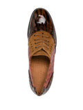 Brown Medium Heel Shoe - Cognac