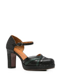Zapato Plataforma Negro - Verde