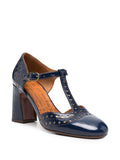 Zapato Tacón Alto Azul