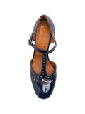 Zapato Tacón Alto Azul