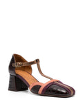 Zapato Tacón Medio Burdeos