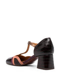 Zapato Tacón Medio Burdeos