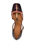Zapato Tacón Medio Burdeos