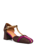 Brown Medium Heel Shoe