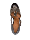 Zapato Tacón Granate - Plomo