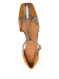 Peach Medium Heel Shoe