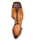 Zapato Marrón -Cognac Tacón Medio