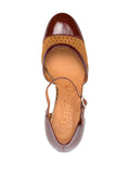 Brauner Absatzschuh – Cognac