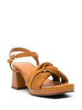 Sandalia Plataforma Cognac