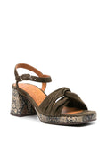 Green Platform Sandal