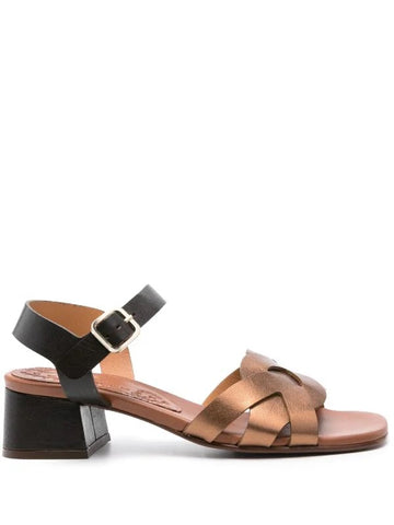 Bronze Low Heel Sandal